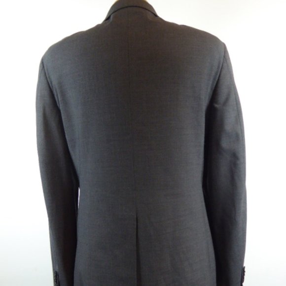 NEW THEORY SOLID Gray wool stretch two button Blazer jacket 44 - Picture 5 of 9